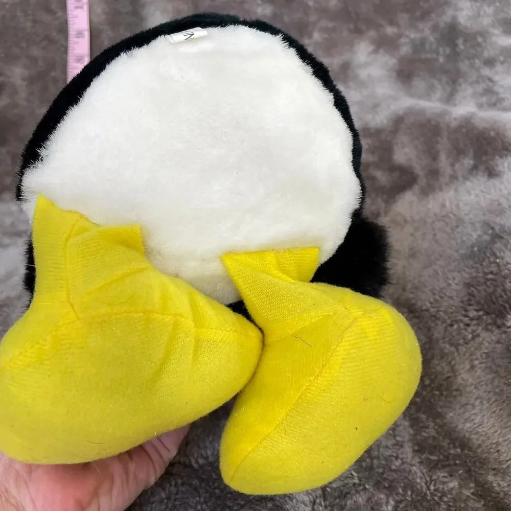 Christmas Penguin Plush Santa Hat Gift Bag Vintage Y2K Stuffed Animal 8